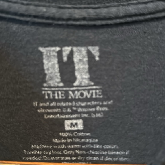 IT The Movie Original Pennywise Clown Tee black short sleeve T-shirt Shirt - Picture 5 of 7
